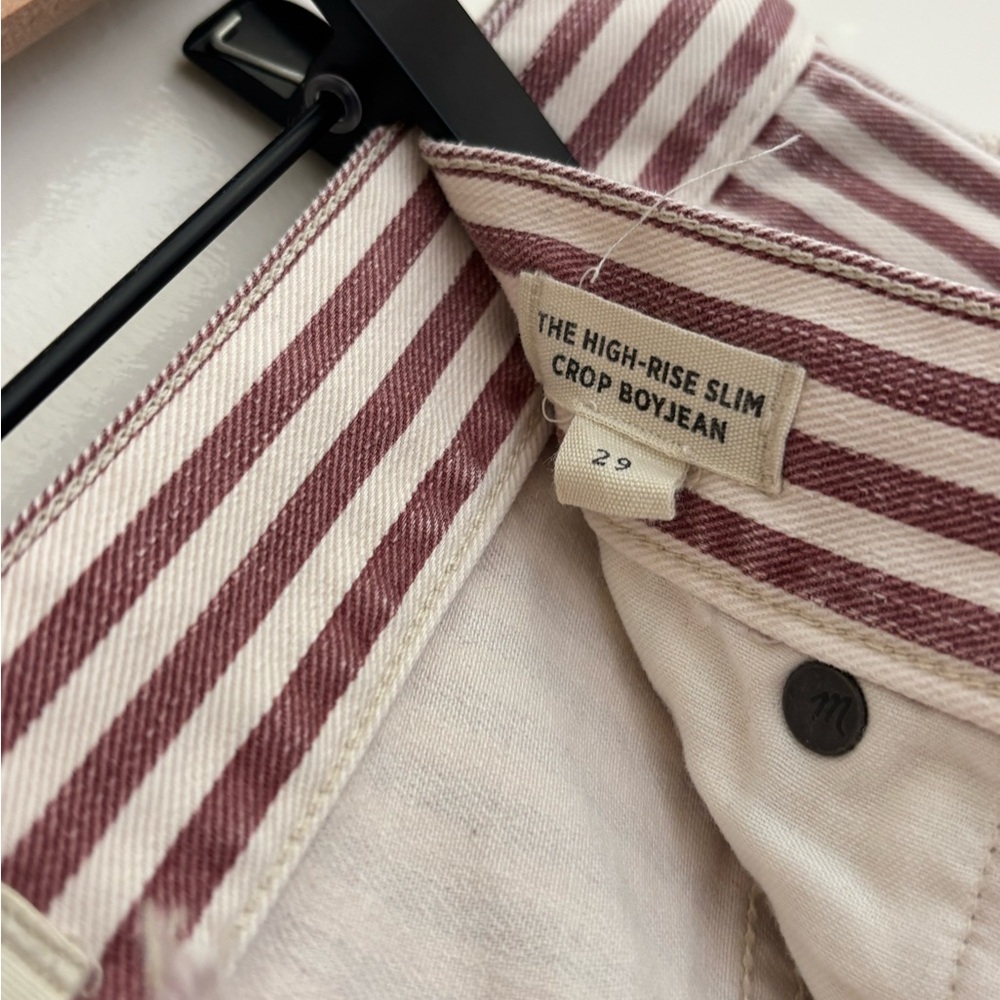 Madewell High Rise Slim Crop BoyJean - Picture 3 of 8